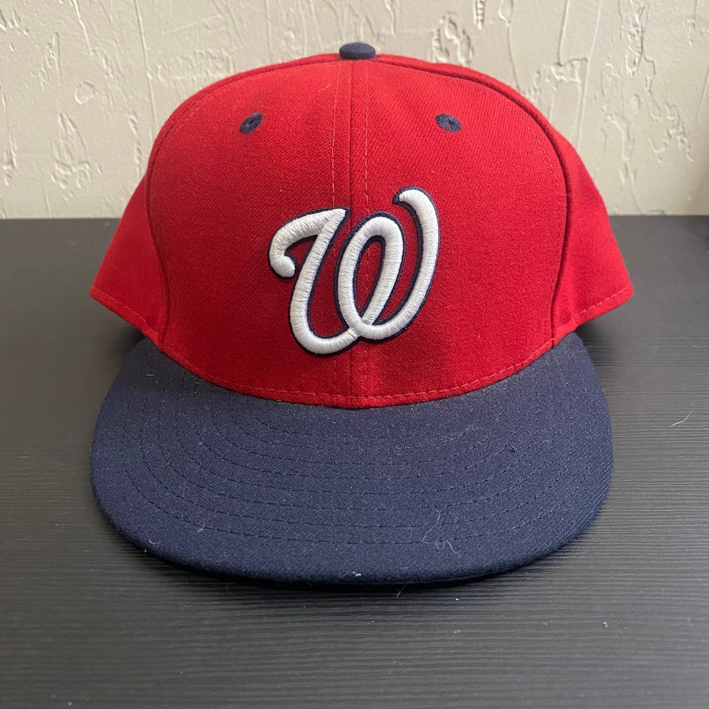 New Era Washington Nationals MLB Fitted Hat 7-5/8 Men’s Red