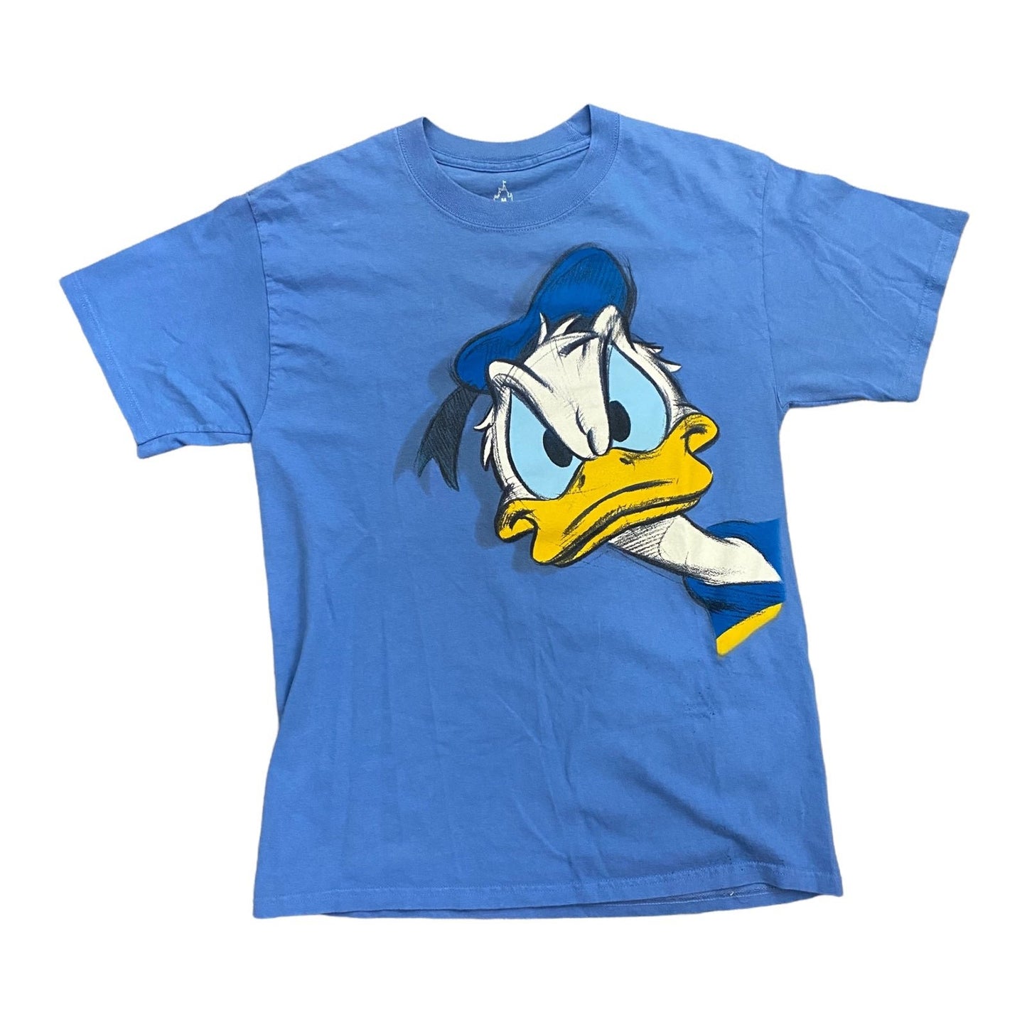 Disney Daffy Duck Double-Sided Graphic Shirt Men's Medium Blue