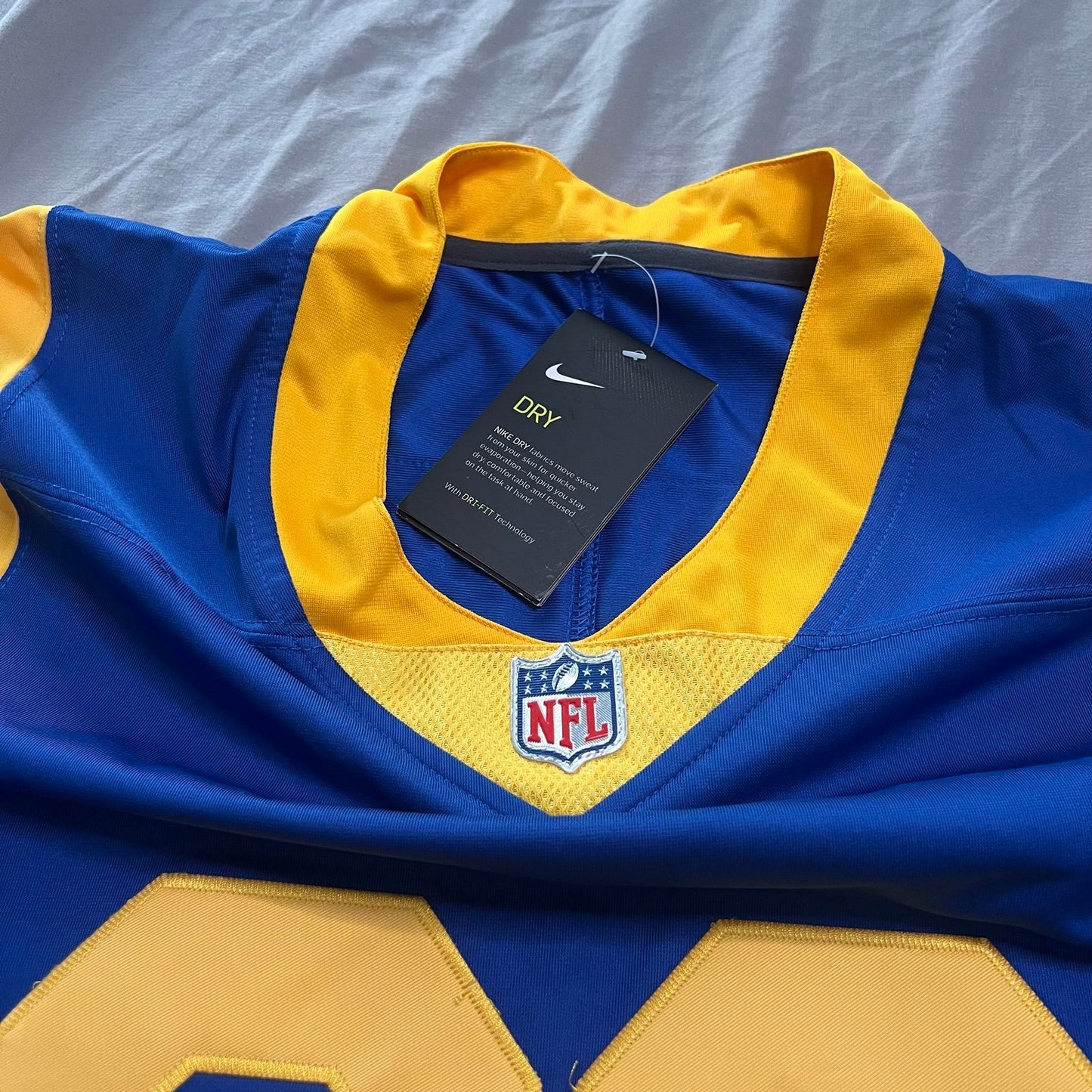 Todd Gurley Jersey Mens Medium Los Angeles Rams Nike Blue Nike Stitch Sewn NFL