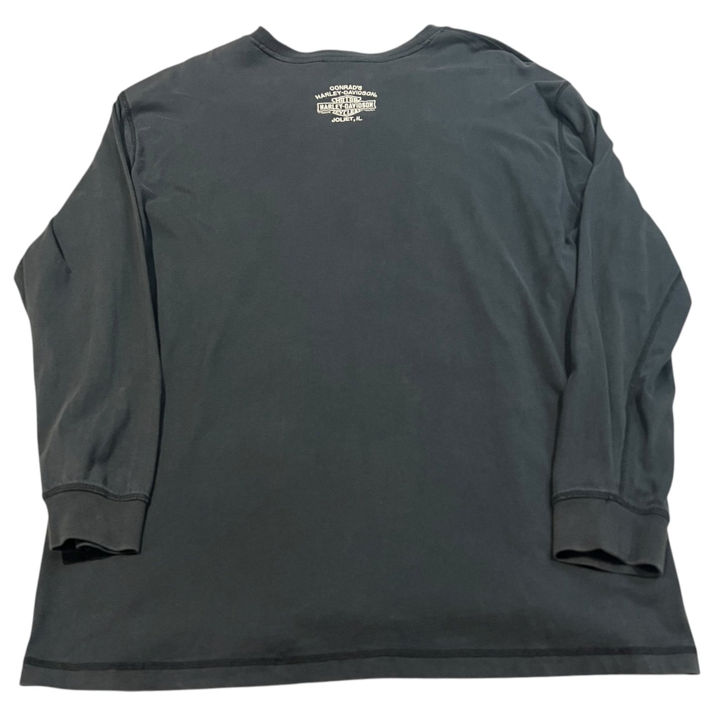 Harley Davidson Long Sleeve Shirt Mens 2XL XXL Genuine Oil Refinery Sealed Black