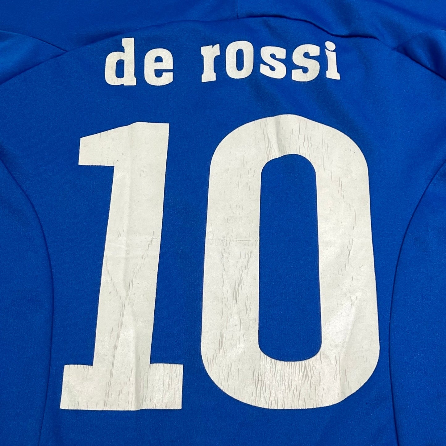 Italia Gliazzurri Soccer Football Jersey De Rossi #10 Kids Boys Youth Small Blue