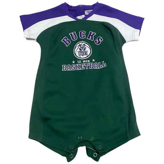 Milwaukee Bucks Onesie Toddler Baby Kids 24 Months Embroidered NBA Lil MVP