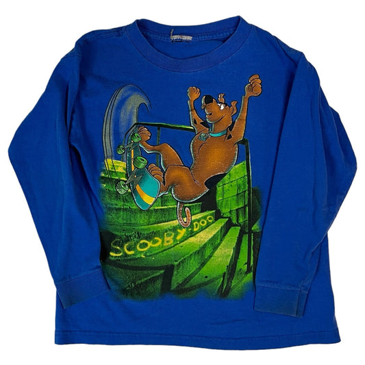 Scooby Doo Kids Shirt Sweater Youth Toddler 4T Blue Y2K 2000's