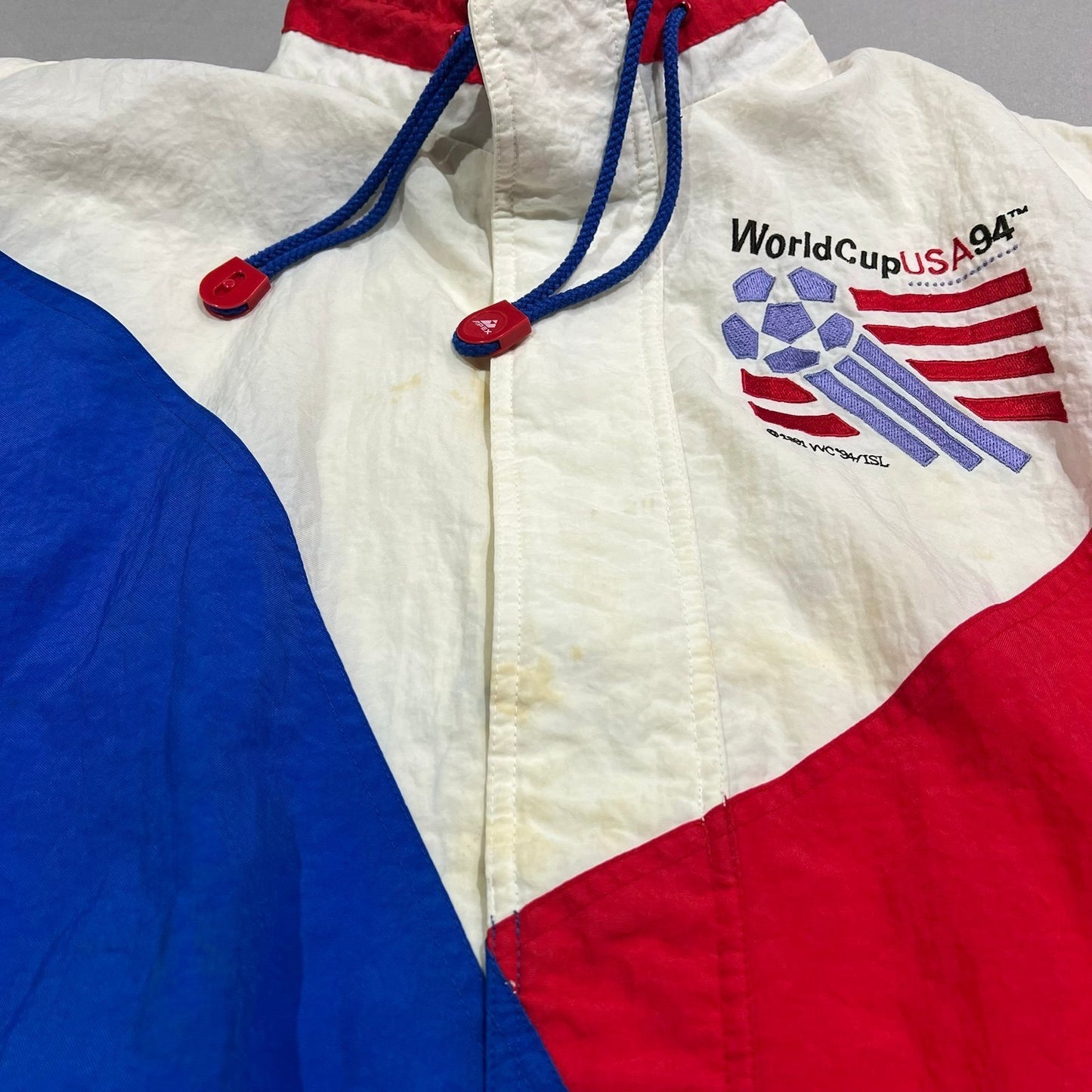 Vintage 1994 World Cup Soccer Windbreaker Jacket Mens Large Apex