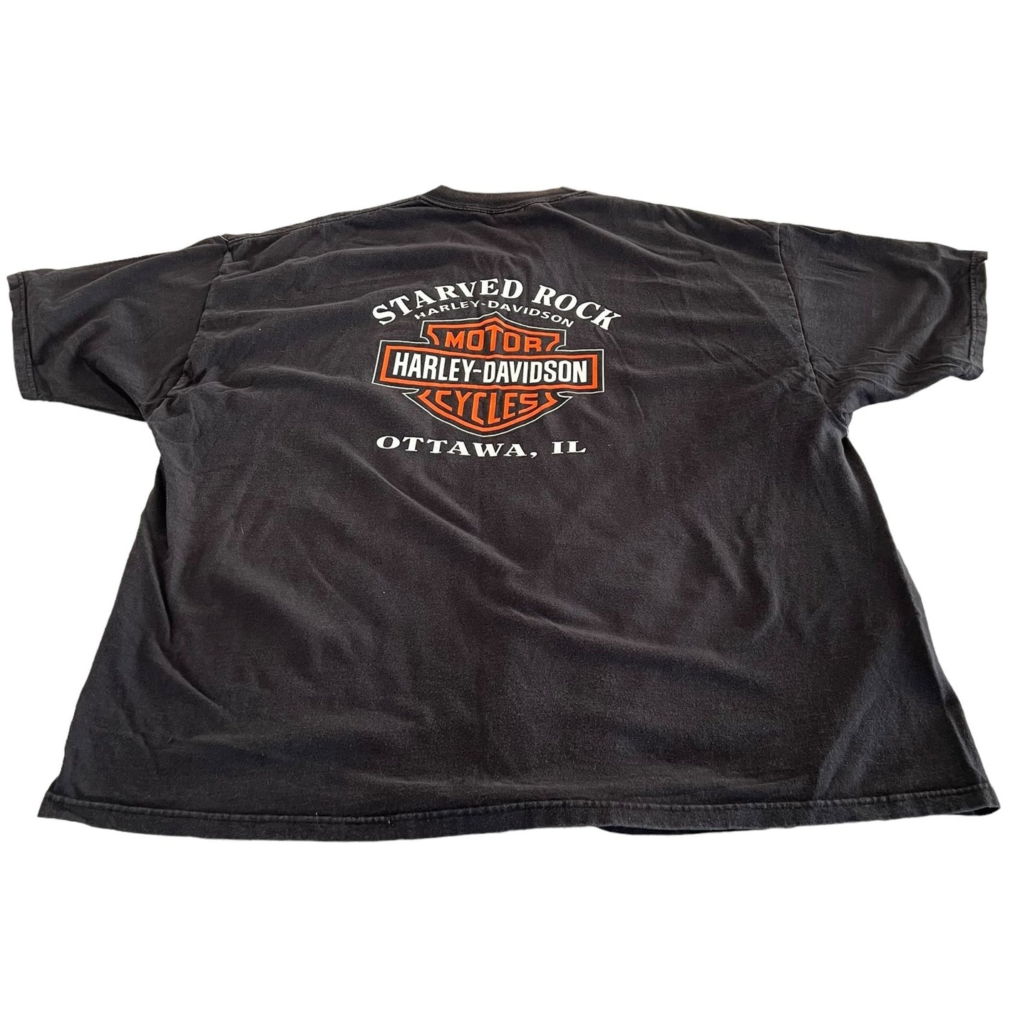 Harley Davidson Shirt Mens 4XL XXXXL Black Ottawa Short Sleeve Motorcycle Biker