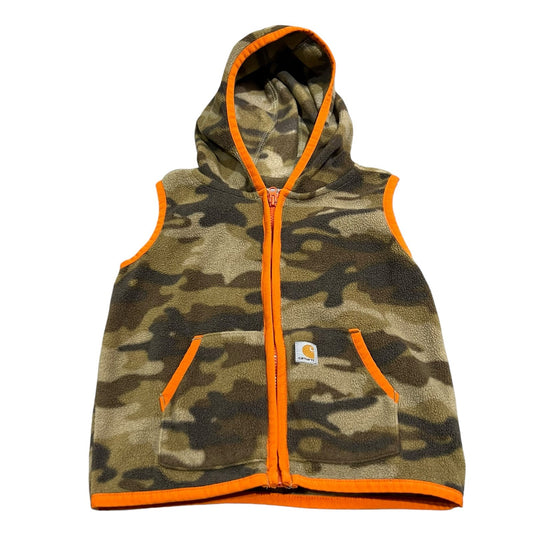 Carhartt Jacket Kids Toddler 24 Months Camo Hooded Coat Fleece Sleeveless