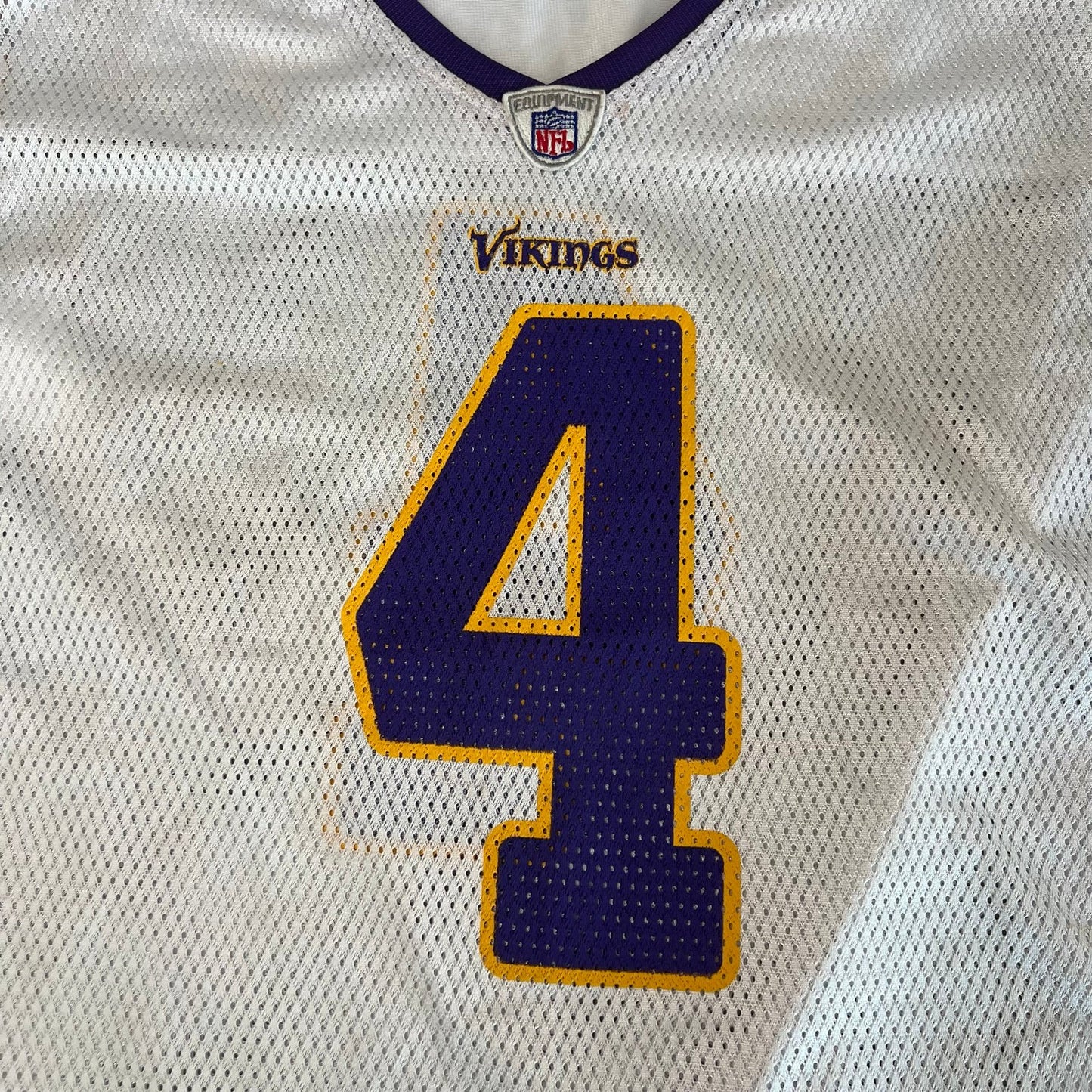 Vintage Brett Farve Jersey Kids Youth XL NFL Minnesota Vikings #4 Reebok