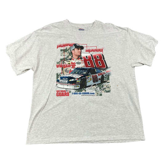 Dale Earnhardt Jr #88 National Guard Racing Shirt Mens XL Short Sleeve Gray