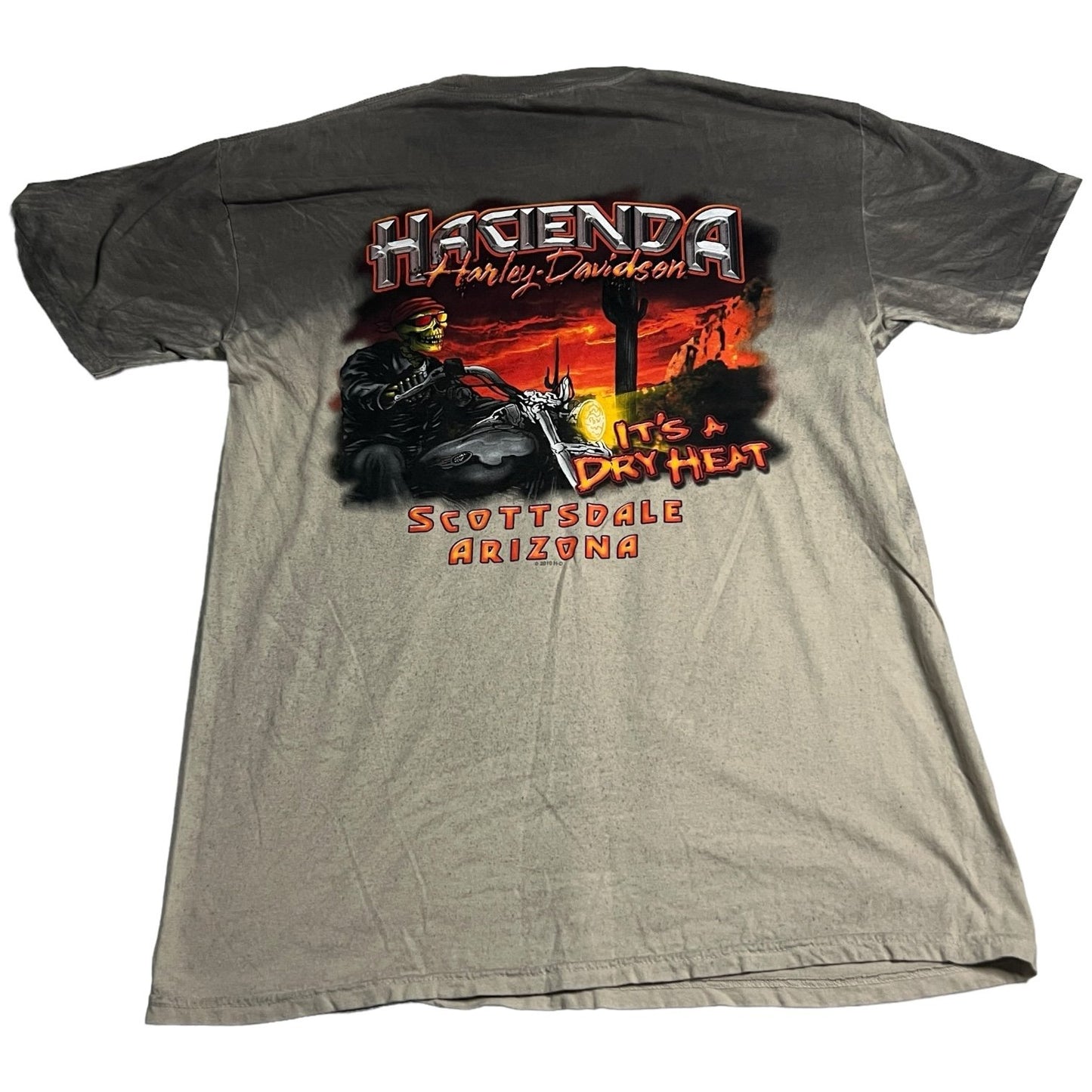 Harley Davidson Shirt Mens Large Scottsdale Short Sleeve Motorcycle Gray Biker