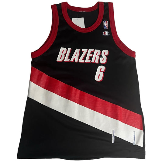 Vintage Champion Bonzi Wells Portland Trailblazers Blazers #6 Jersey Mens 36 NBA