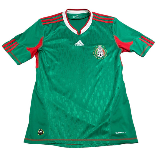 Mexico Soccer Jersey Mens Small Adidas Green Climacool Futbol World Cup 2010