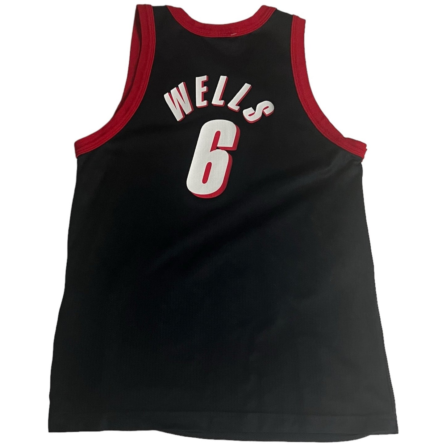 Vintage Champion Bonzi Wells Portland Trailblazers Blazers #6 Jersey Mens 36 NBA