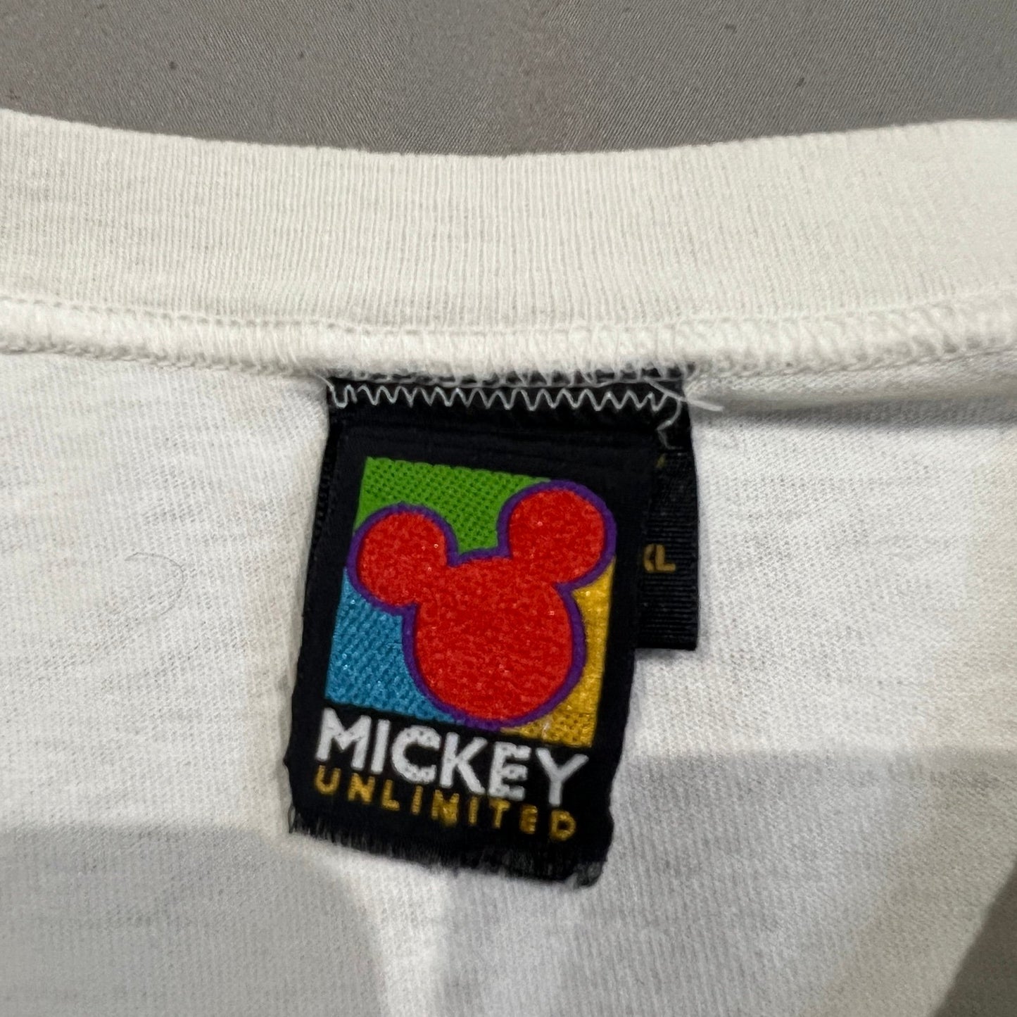 Vintage 90's Mickey Mouse Shirt Mens XL Disney Gym Short Sleeve White