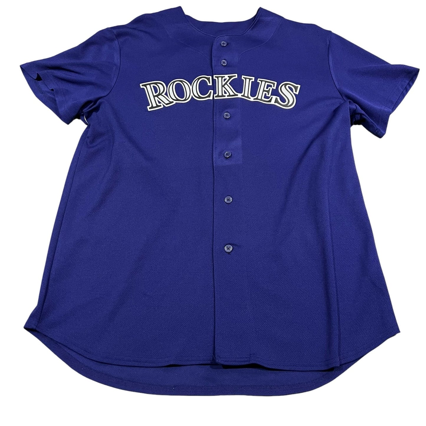 Colorado Rockies Jersey Mens Large Majestic Purple Baseball MLB Kula #23 Custom