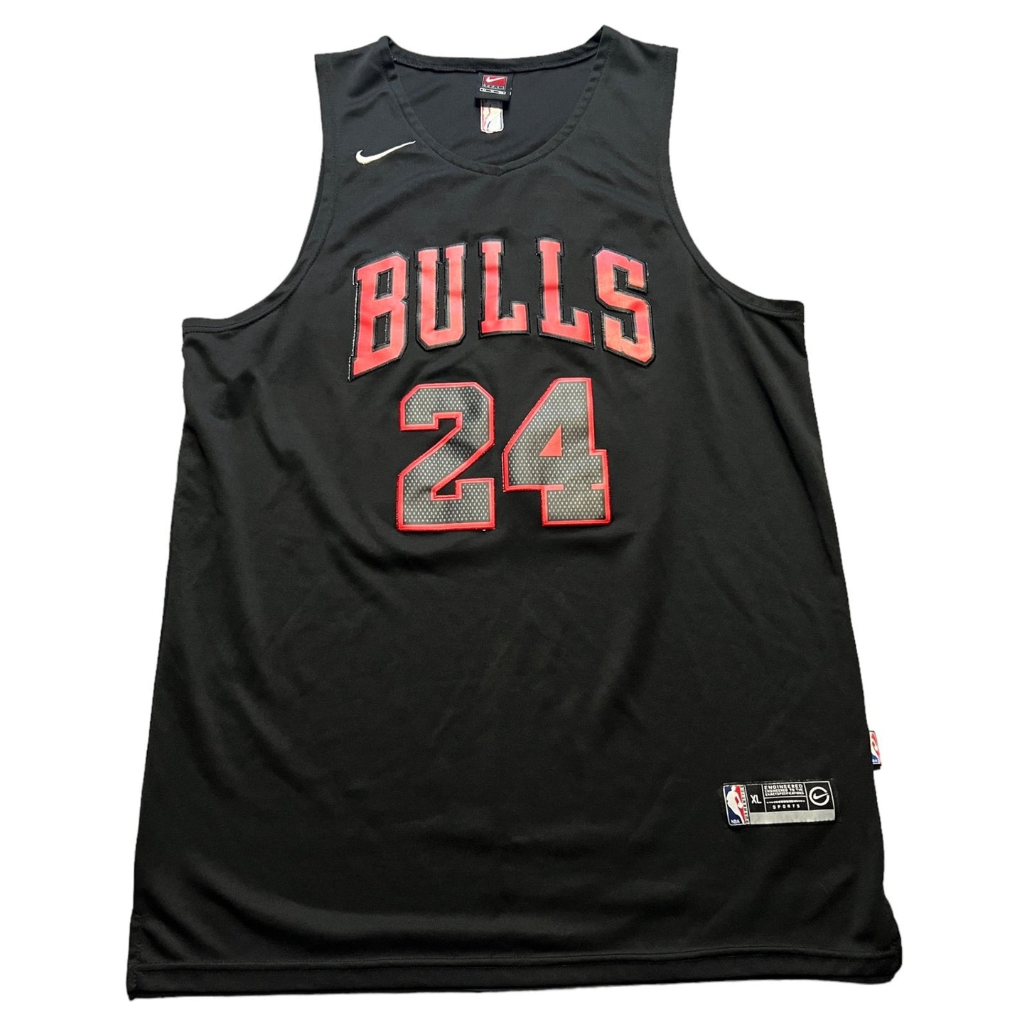 Lauri Markkanen Chicago Bulls Jersey Mens XL Nike Black #24 Red