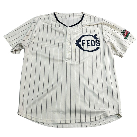 Chicago Cubs Feds Jersey Wrigley Field 100th Anniversary Mens Large White 1914