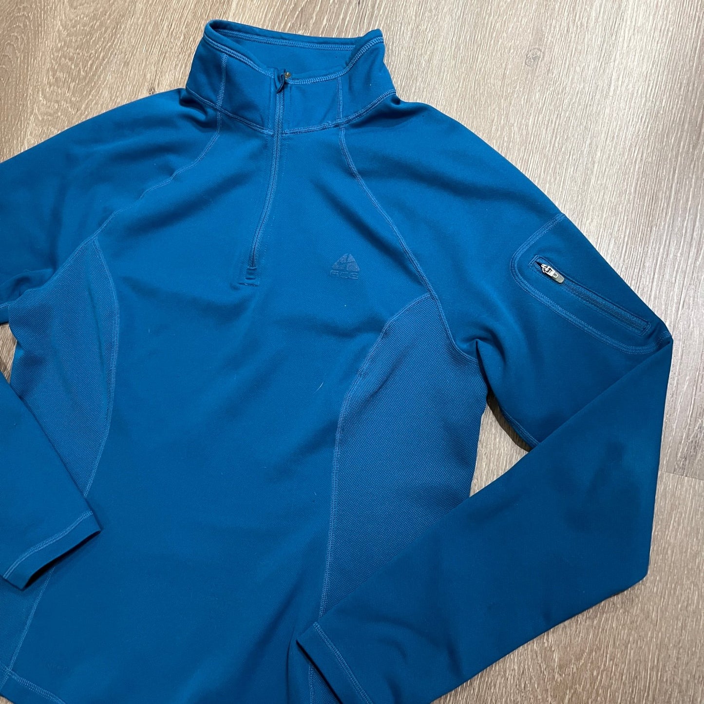 Nike ACG Quarter Zip NikeFitDry Women's Medium Lightweight Jacket Blue