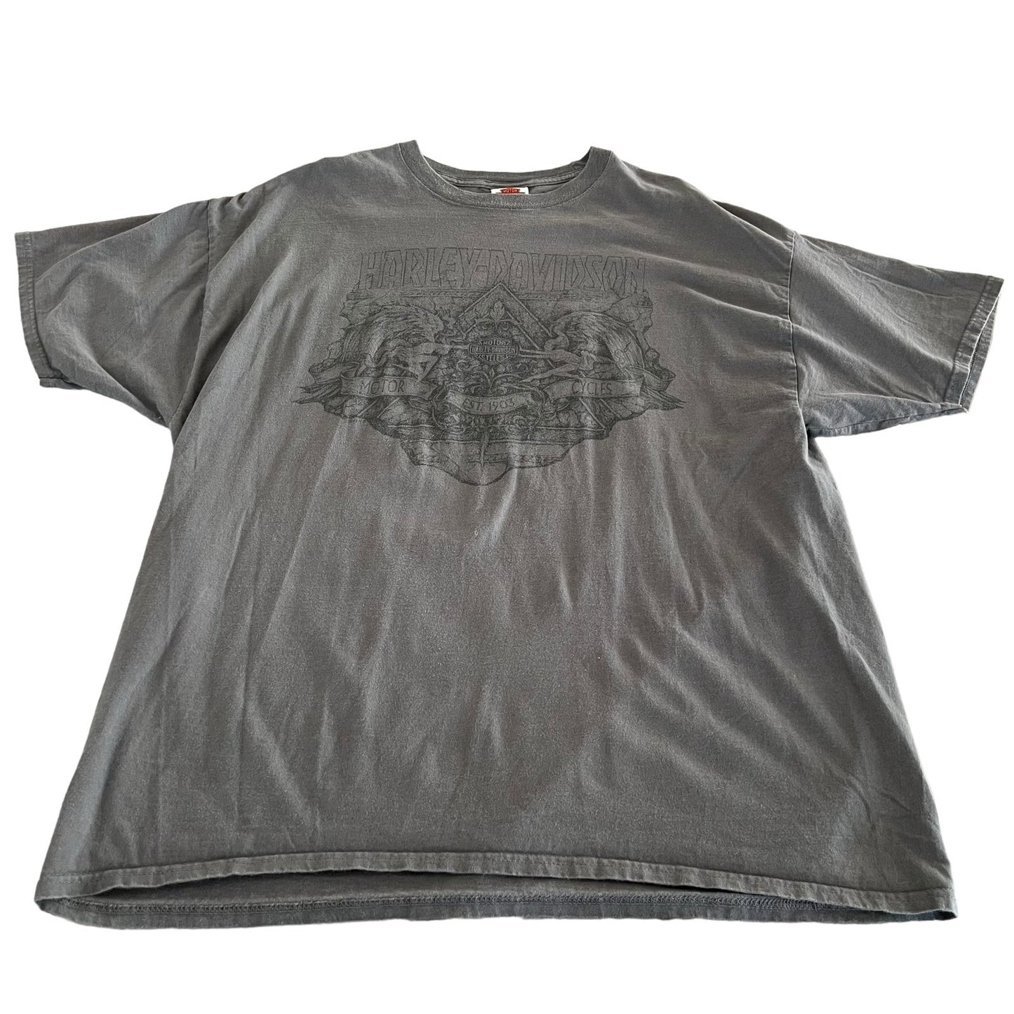 Harley Davidson Shirt Mens XL Gray Tennessee Short Sleeve Smoky Mountain