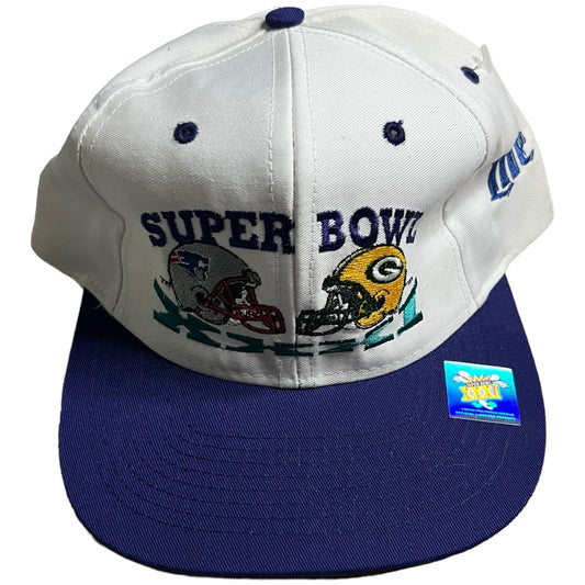 NWT Vintage Super Bowl XXXI Green Bay Packers vs Patriots Snapback Hat NFL