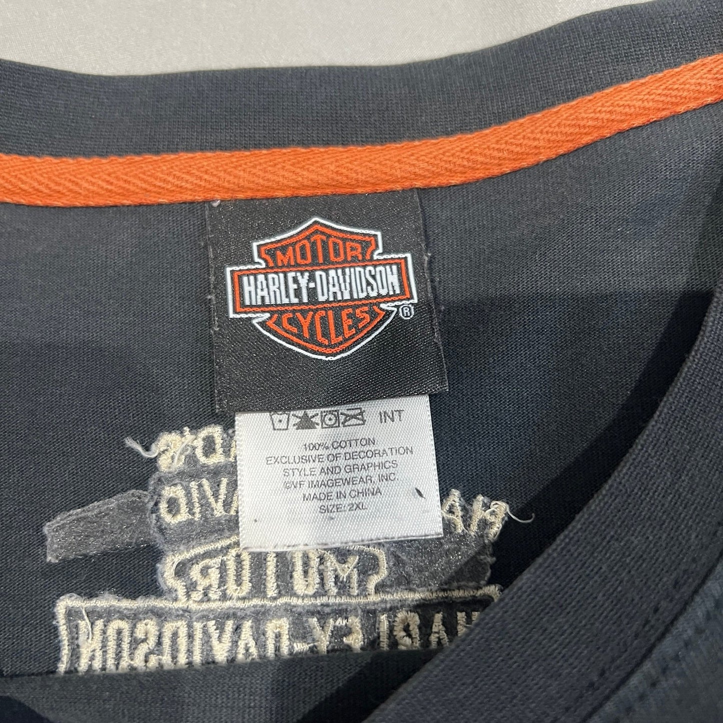 Harley Davidson Long Sleeve Shirt Mens 2XL XXL Genuine Oil Refinery Sealed Black