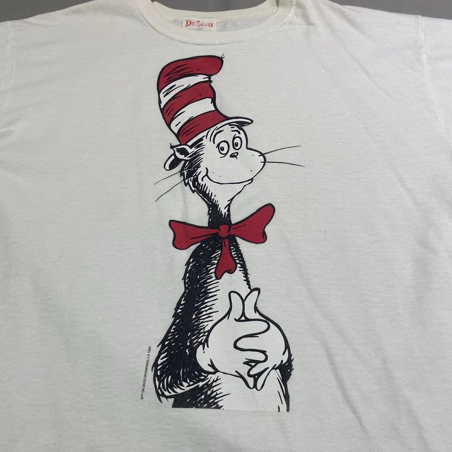 Vintage 90's Cat in the Hat Shirt Dr. Seuss Mens Large Short Sleeve