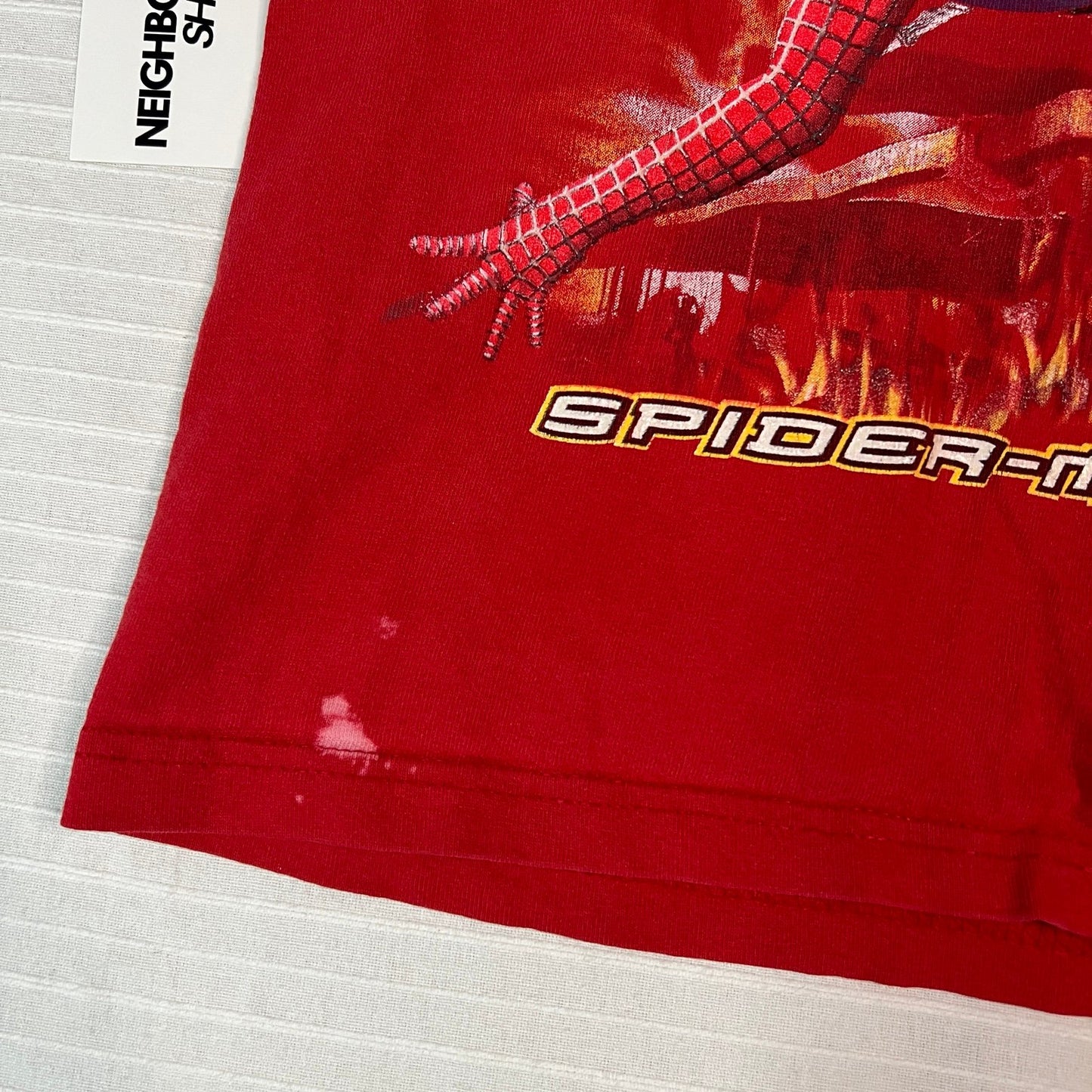 Vintage Spider Man 2 Shirt Kids Youth Small Red Short Sleeve Movie Promo