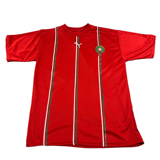 Morocco Home Soccer Football Jersey Puma Red Mens XS